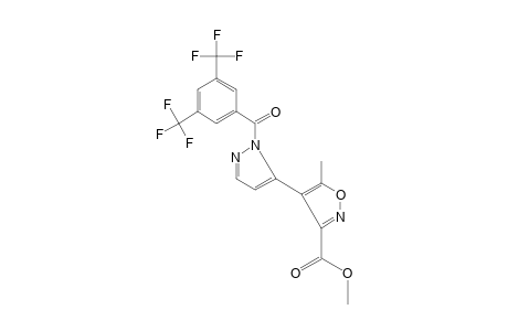 4-{1-[3,5-bis(trifluoromethyl)benzoyl]pyrazol-5-yl}-5-methyl-3-isoxazolecarboxylic acid, methyl ester