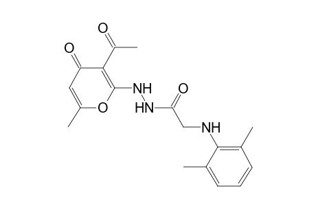 (2,6-Dimethyl-phenylamino)-acetic acid N'-(3-acetyl-6-methyl-4-oxo-4H-pyran-2-yl)-hydrazide