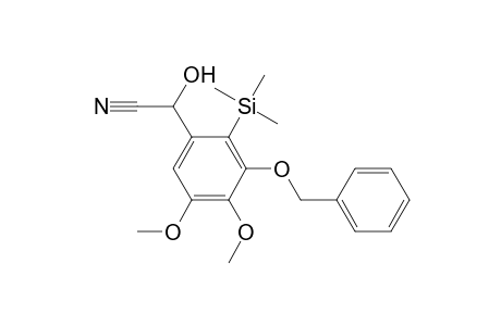 O-Trimethylsilyl 3-Benzyloxy-4,5-dimethoxybenzaldehyde Cyanohydrin