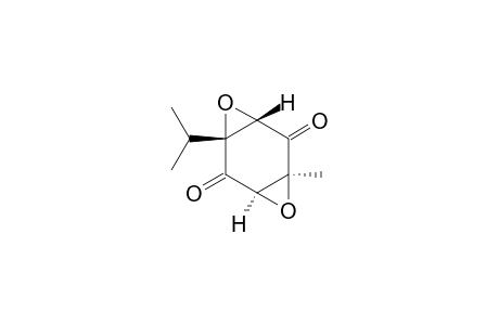 TRANS-DIEPOXYTHYMOQUINONE;TRANS-2,3:5,6-DIEPOXY-2-METHYL-5-(1-METHYLETHYL)-CYCLOHEXANE-1,4-DIONE;[1-ALPHA,3-BETA,5-BETA,7-ALPHA]-1-METHYL-5-