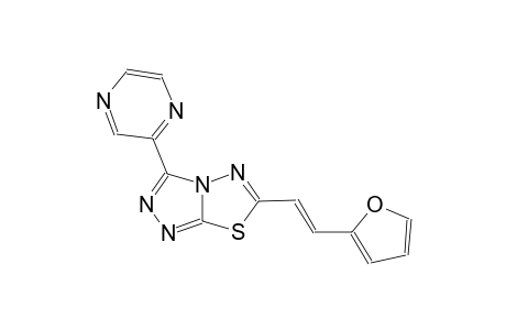 [1,2,4]triazolo[3,4-b][1,3,4]thiadiazole, 6-[(E)-2-(2-furanyl)ethenyl]-3-pyrazinyl-