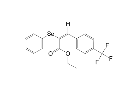 (E)-ETHYL-2-(PHENYLSELENO)-3-[4-(TRIFLUOROMETHYL)-PHENYL]-2-PROPENOATE