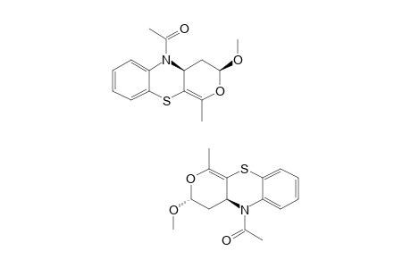 (3R*,4AR*)/(3S*,4AR*)-5-ACETYL-3,4,4A,5-TETRAHYDRO-3-METHOXY-1-METHYLPYRANO-[3,4-B]-[1,4]-BENZOTHIAZINE