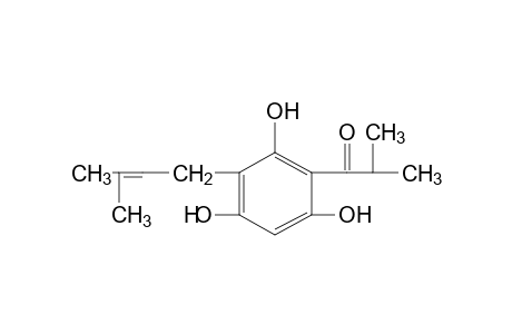 2-methyl-3'-(3-methyl-2-butenyl)-2',4',6'-trihydroxypropiophenone