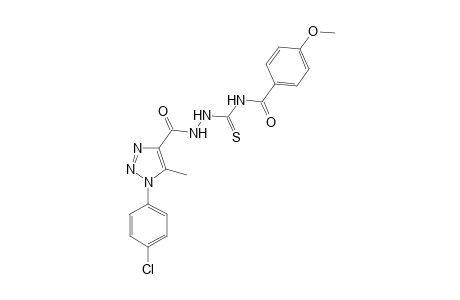 4-(4-Methoxybenzoyl)-1-[1-(p-chlorophenyl)-5-methyl-1,2,3-triazole-4-carbonyl]thiosemicarbazide