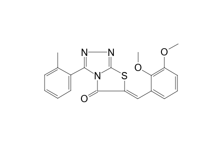 (6Z)-6-(2,3-dimethoxybenzylidene)-3-(2-methylphenyl)[1,3]thiazolo[2,3-c][1,2,4]triazol-5(6H)-one