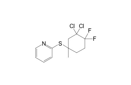 2-[(3,3-dichloro-4,4-difluoro-1-methyl-cyclohexyl)thio]pyridine