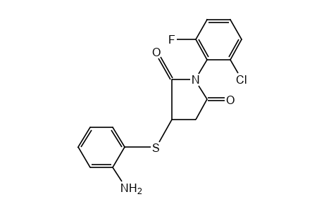 2-[(o-AMINOPHENYL)THIO]-N-(2-CHLORO-6-FLUOROPHENYL)SUCCINIMIDE