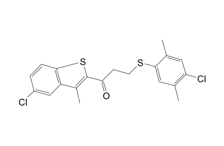 5-chloro-3-methylbenzo[b]thien-2-yl 2-[(4-chloro-2,5-xylyl)thio] ethyl ketone