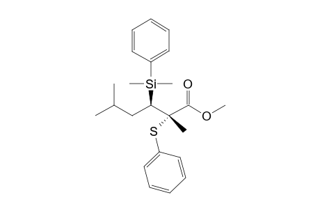 (2S,3R)-3-[dimethyl(phenyl)silyl]-2,5-dimethyl-2-(phenylthio)hexanoic acid methyl ester