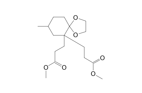 8-methyl-1,4-dioxaspiro[4,5]decane-6,6-dipropionic acid, dimethyl ester