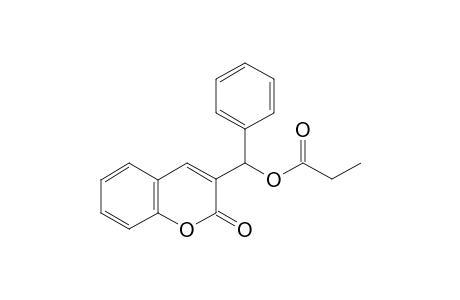 3-(alpha-hydroxybenzyl)coumarin, propionate