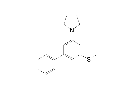 1-(3-methylsulfanyl-5-phenyl-phenyl)pyrrolidine