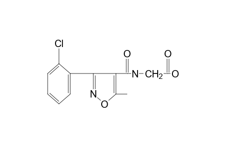 N-{[3-(o-chlorophenyl)-5-methyl-4-isoxazolyl]carbonyl}glycine