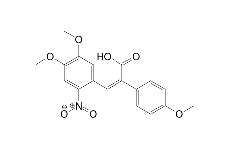 (2Z)-3-(4,5-Dimethoxy-2-nitrophenyl)-2-(4-methoxyphenyl)prop-2-enoic Acid