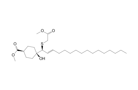 Methyl [4(S)-[1.beta.,4.beta.,4(Z)]]-4-Hydroxy-4-[1-[(2-methoxy-2-oxoethyl)thio]-2-hexadecenyl]cyclohexanecarboxylate