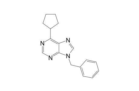 9-BENZYL-6-CYCLOPENTYL-PURINE