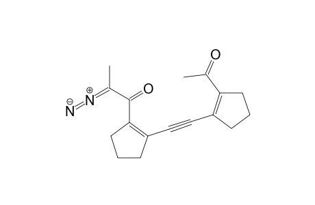 2-Diazo-1-[2-[2-(2-acetylcyclopent-1-enyl)ethynyl]cyclopent-1-enyl]-propan-1-one