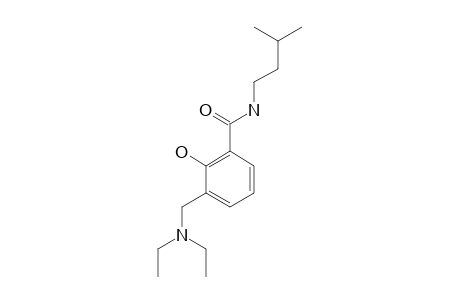 3-DIETHYLAMINOMETHYL-2-HYDROXY-N-(3-METHYL-BUTYL)-BENZAMIDE