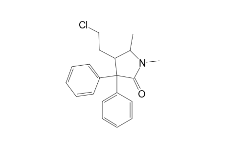 4-(2-Chloroethyl)-1,5-dimethyl-3,3-diphenyl-2-pyrrolidinone