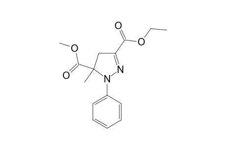 5-methyl-1-phenyl-2-pyrazoline-3,5-dicarboxylic acid, 3-ethyl ester