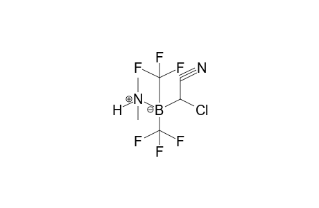 Acetonitrile, 2-chloro-2-[dimethylamine(N-B)bis(trifluoromethyl)boryl]-