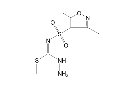 N-[(3,5-dimethyl-4-isoxazolyl)sulfonyl]thiocarbazimidic acid, methyl ester