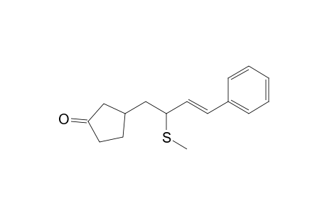 3-[2-(Methylthio)-4-phenylbut-3-enyl]cyclopentanone