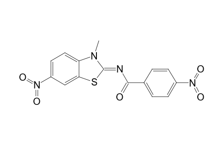 N-(3-Methyl-6-nitrobenzothiazolin-2-ylidene)-4-nitrobenzamide