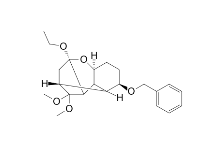 (1S*,3R*,5R*,7R*,8S*,9R*,10R*)-3-Ethoxy-10-benzyloxy-6,6-dimethoxy-2-oxatetracyclo[6.4.0.0(3,7)]dodecane