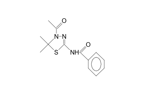 N-(4-acetyl-5,5-dimethyl-delta^2-1,3,4-thiadiazolin-2-yl)benzamide