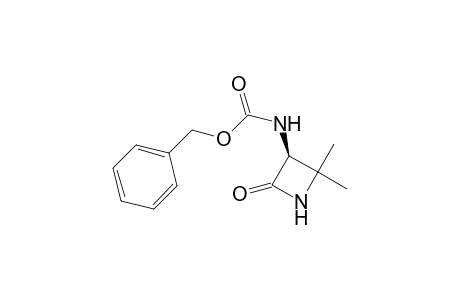 (phenylmethyl) N-[(3S)-2,2-dimethyl-4-oxidanylidene-azetidin-3-yl]carbamate