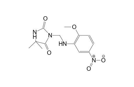 3-[(2-methoxy-5-nitroanilino)methyl]-5,5-dimethyl-2,4-imidazolidinedione