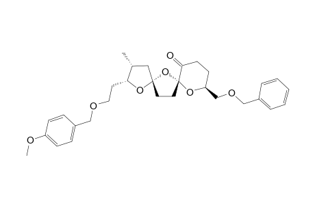 (2R,3R,5S,7R,9S)-9-[(BENZYLOXY)-METHYL]-2-[(4-METHOXYBENZYL)-OXY]-ETHYL-3-METHYL-1,6,8-TRIOXADISPIRO-[4.1.5.2]-TETRADECAN-12-ONE