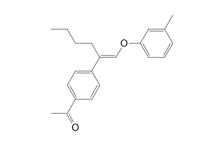 (E)-1-(4-(1-(m-tolyloxy)hex-1-en-2-yl)phenyl)ethanone