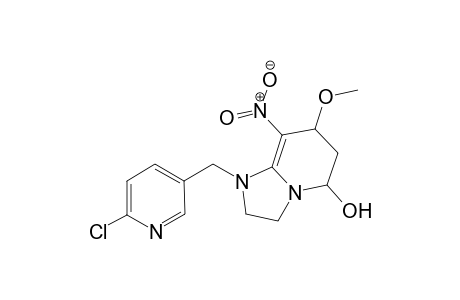 1-((6-chloropyridin-3-yl)methyl)-7-methoxy-8-nitro-1,2,3,5,6,7-hexahydroimidazo[1,2-a]pyridine-5-ol