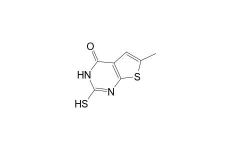 3H-Thieno[2,3-d]pyrimidin-4-one, 2-mercapto-6-methyl-