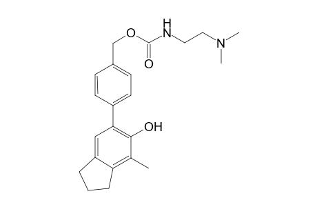 4-(6-hydroxy-7-methyl-2,3-dihydro-1H-inden-5-yl)benzyl 2-(dimethylamino)ethylcarbamate