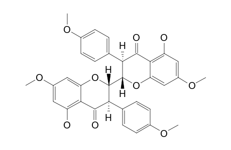 HEXASPERMONE-A;5-HYDROXY-4',7-DIMETHOXY-2,3-TRANS-ISOFLAVANONE-(2->2'')-5''-HYDROXY-4''',7''-DIMETHOXY-2'',3''-TRANS-ISOFLAVANONE