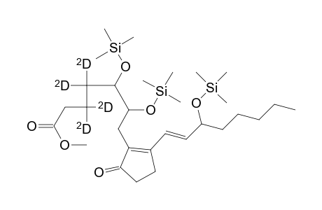 Methyl 5,6-di(trimethylsiloxy)-7-(3-(3-(trimethylsiloxy)octa-1-enyl)-1-oxocyclopenta-2-en-2-yl)heptanoate(3,3,4,4-D4)