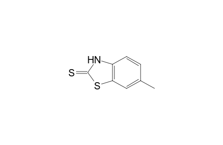 2(3H)-Benzothiazolethione, 6-methyl-