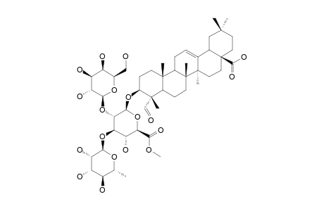 3-O-BETA-[GALACTOPYRANOSYL-(1->2)-[RHAMNOPYRANOSYL-(1->3)]-(6-O-METHYL)-GLUCURONOPYRANOSYL]-GYPSOGENIN