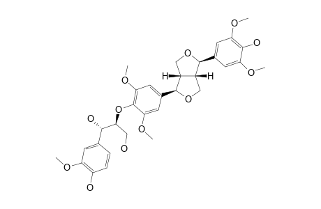 (-)-(7-R,7'-R,7''-S,8-S,8'-S,8''-S)-4',4''-DIHYDROXY-3,3',3'',5,5'-PENTAMETHOXY-7,9':7',9-DIEPOXY-4,8''-OXY-8,8'-SESQUINEOLIGNAN-7'',9''-DIOL