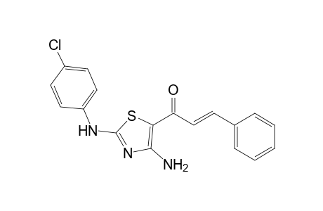 (E)-1-[4-amino-2-(4-chloroanilino)-1,3-thiazol-5-yl]-3-phenylprop-2-en-1-one