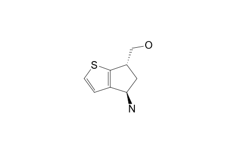 (+/-)-TRANS-(4-AMINO-5,6-DIHYDRO-4H-CYCLOPENTA-[B]-THIEN-6-YL)-METHANOL