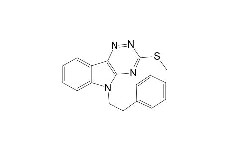 3-(Methylsulfanyl)-5-(2-phenylethyl)-5H-[1,2,4]triazino[5,6-b]indole