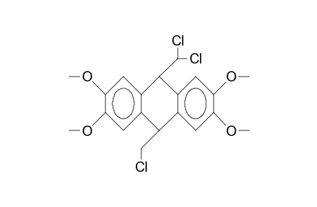 cis-10-Chloromethyl-9-dichloromethyl-2,3,6,7-tetramethoxy-9,10-dihydro-anthracene