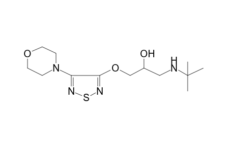 1-(tert-butylamino)-3-[(4-morpholin-4-yl-1,2,5-thiadiazol-3-yl)oxy]propan-2-ol