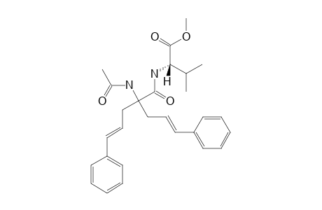 METHYL-N-[N-ACETYL-2,2-BIS-(3-PHENYLPROP-2-EN-1-YL)-GLYCYL]-L-VALINATE;METHYL-N-[2-(ACETYLAMINO)-5-PHENYL-2-(3-PHENYLPROP-2-EN-1-YL)-PENT-4-ENOYL]-L-VALINATE