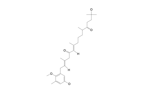 (2E,6E)-15-hydroxy-1-(5-hydroxy-2-methoxy-3-methylphenyl)-3,7,11,15-tetramethylhexadeca-2,6-diene-5,12-dione